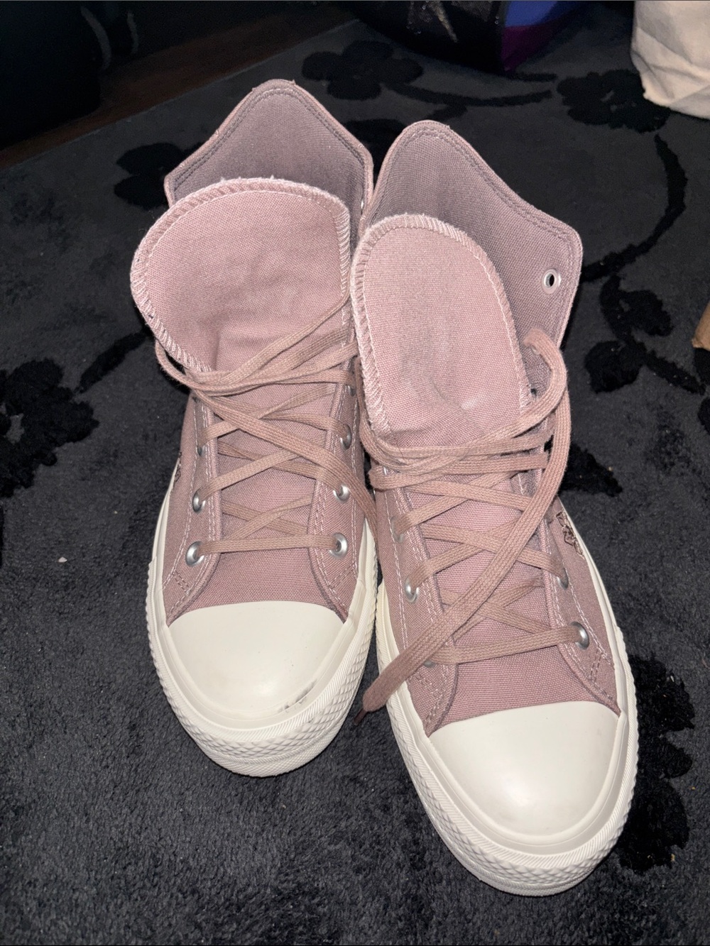 Converse High Top Sneakers in Dusty Rose